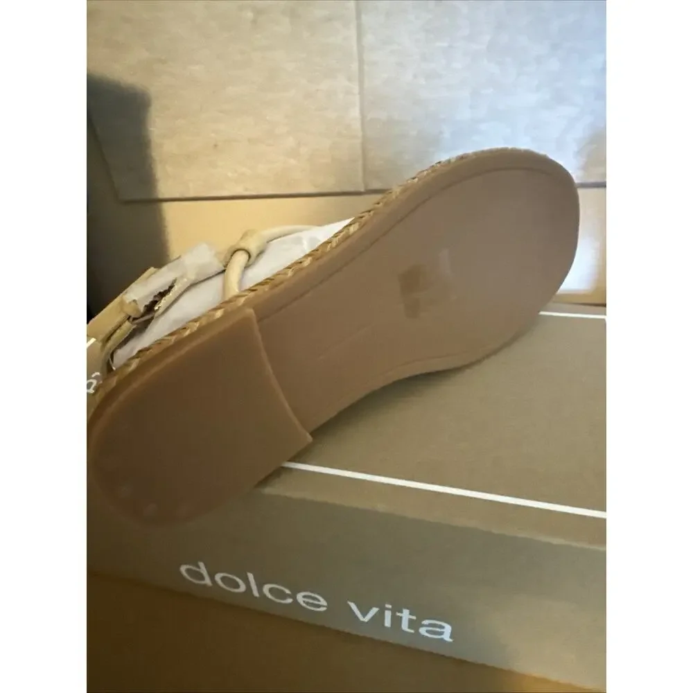 DOLCE VITA Meryl Slingback Sandals French Vanilla New in Box SZ 8.5 Women's